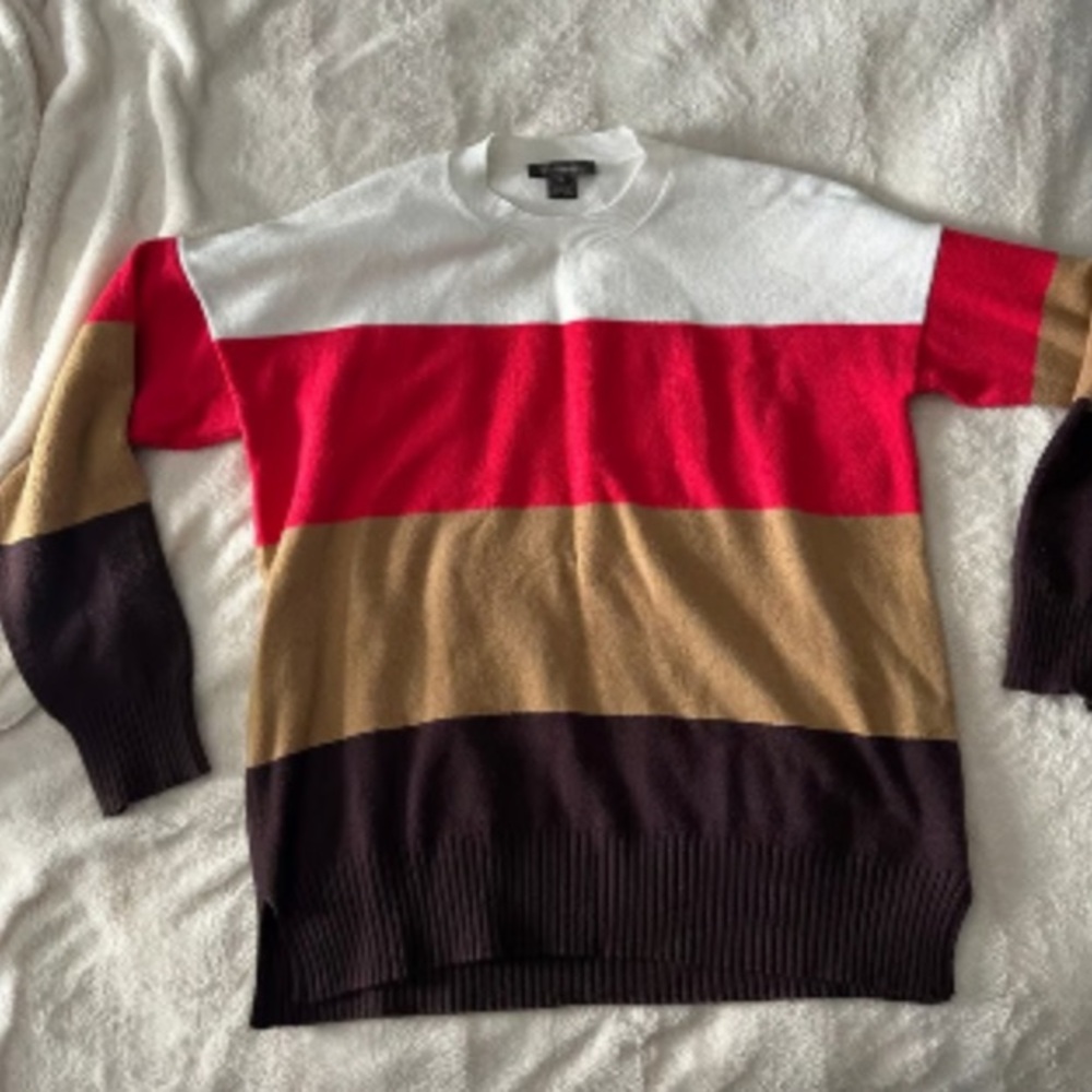 French Connection Striped Crewneck Sweater